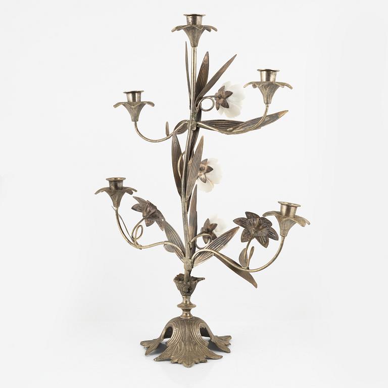 A pair candelabras + one, France, first half of the 20th century.