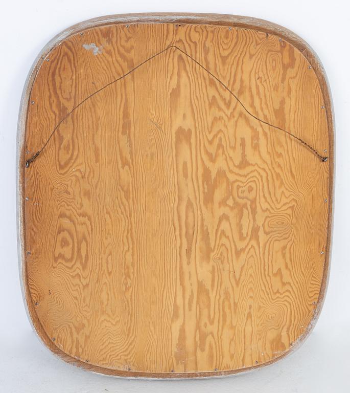 An oak mirror, second half of the 20th century.