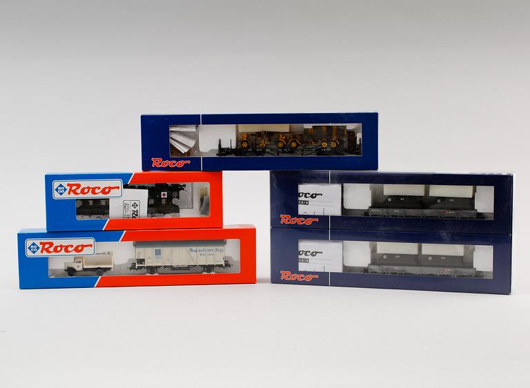 SAMLING MODELLTÅGSDELAR, 24 delar, Roco.