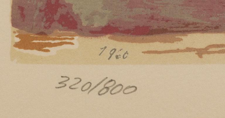 MARINO MARINI, lithograph in colours signed in the print and numbered.