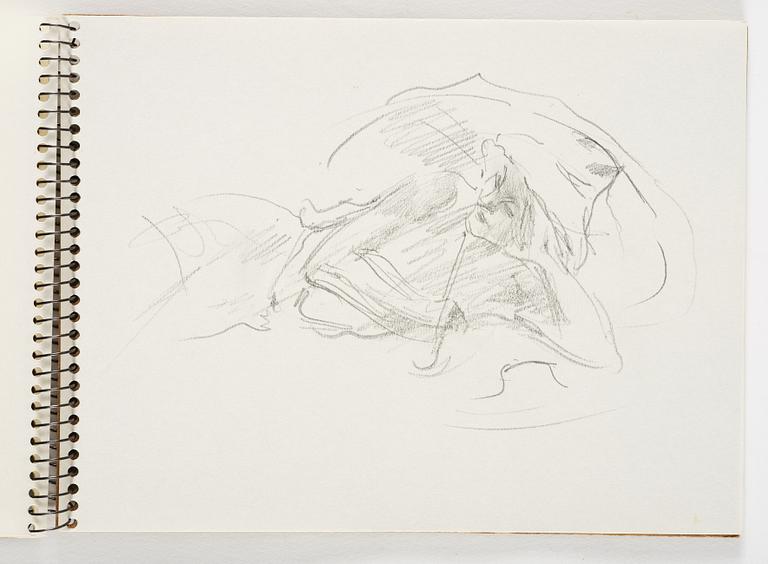 Lotte Laserstein, 4 skissböcker med blyertsteckningar.