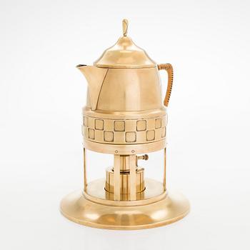 Glöggkanna med rechaud, WMF, Württembergische Metallwarenfabrik, tidigt 1900-tal.