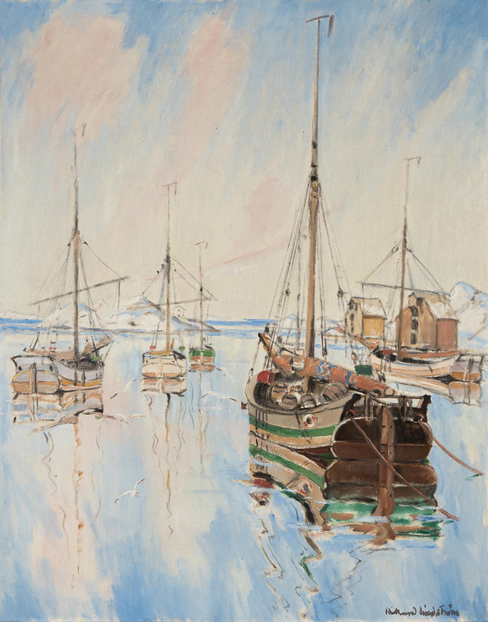 Rikard Lindström, oil on canvas, signed.