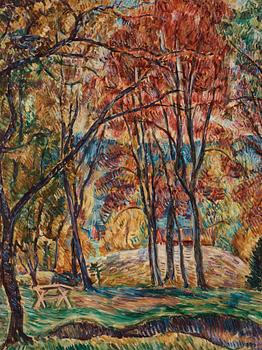 Arthur Percy, "Höstlig park".
