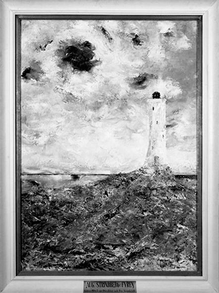 Arnold Plagemann, Lighthouse in storm.