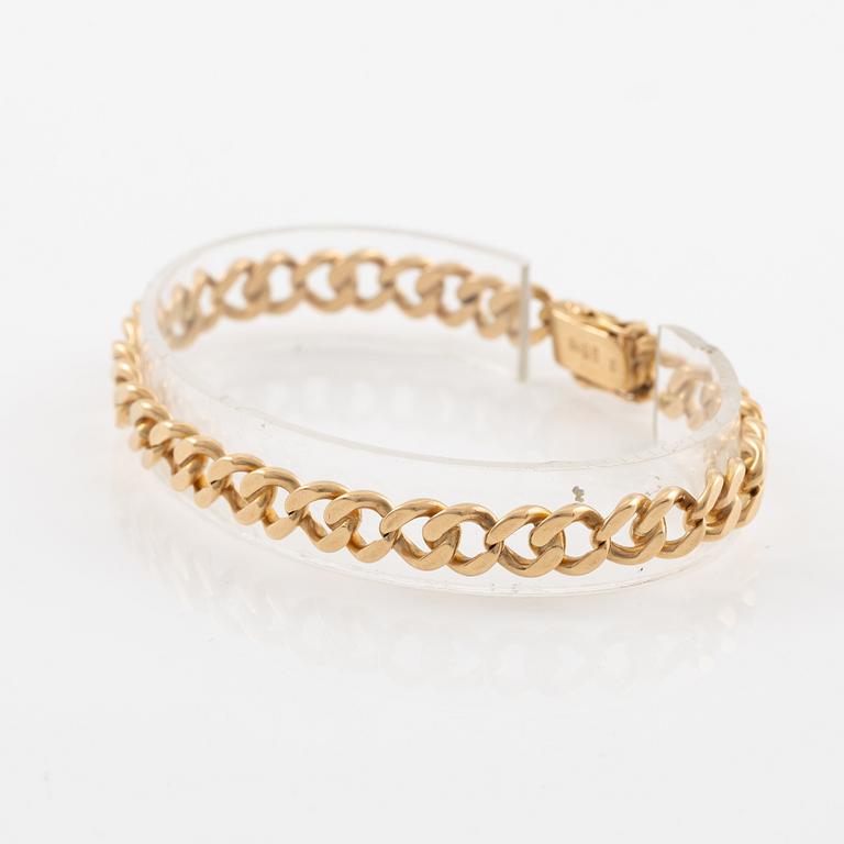 Armband 18K guld, pansarlänk.