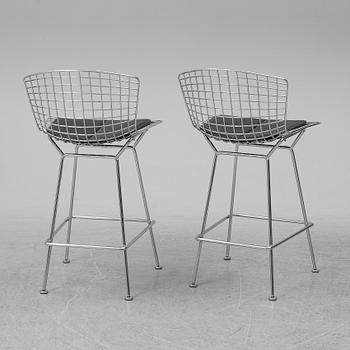 HARRY BERTOIA, a pair of bar stools, Knoll International.