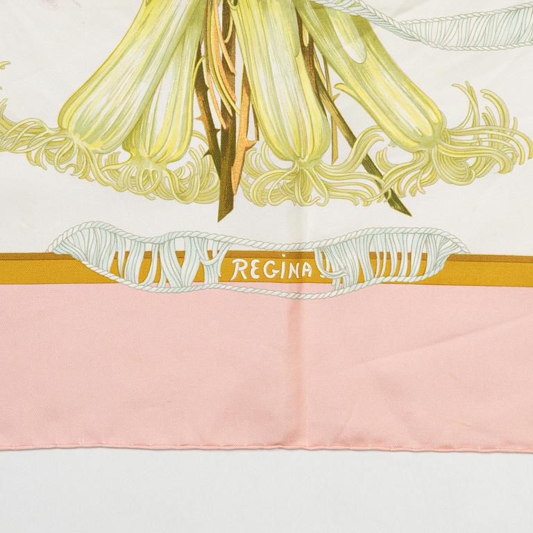 Hermès, two twill silk scarves.