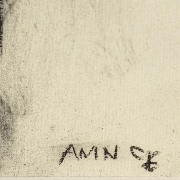 ANNE-MARIE NORDIN, drawing signed AMN.