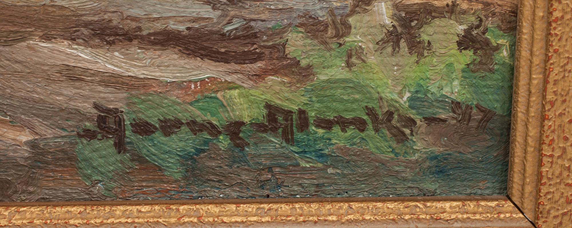 AARNE ALANKO, olja på duk, signerad och daterad 47.