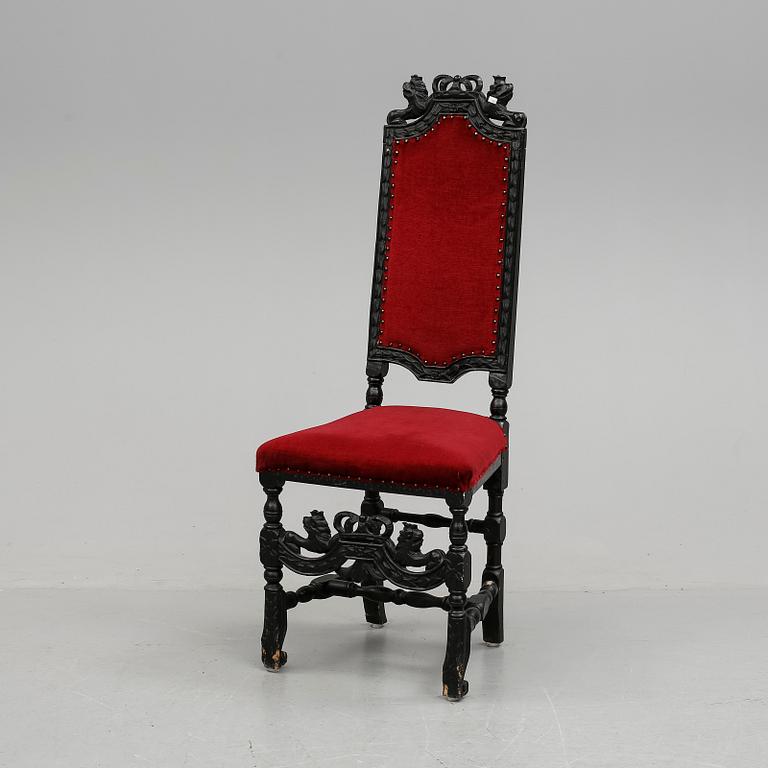 STOL, barockstil, omkring sekelskiftet 1900.