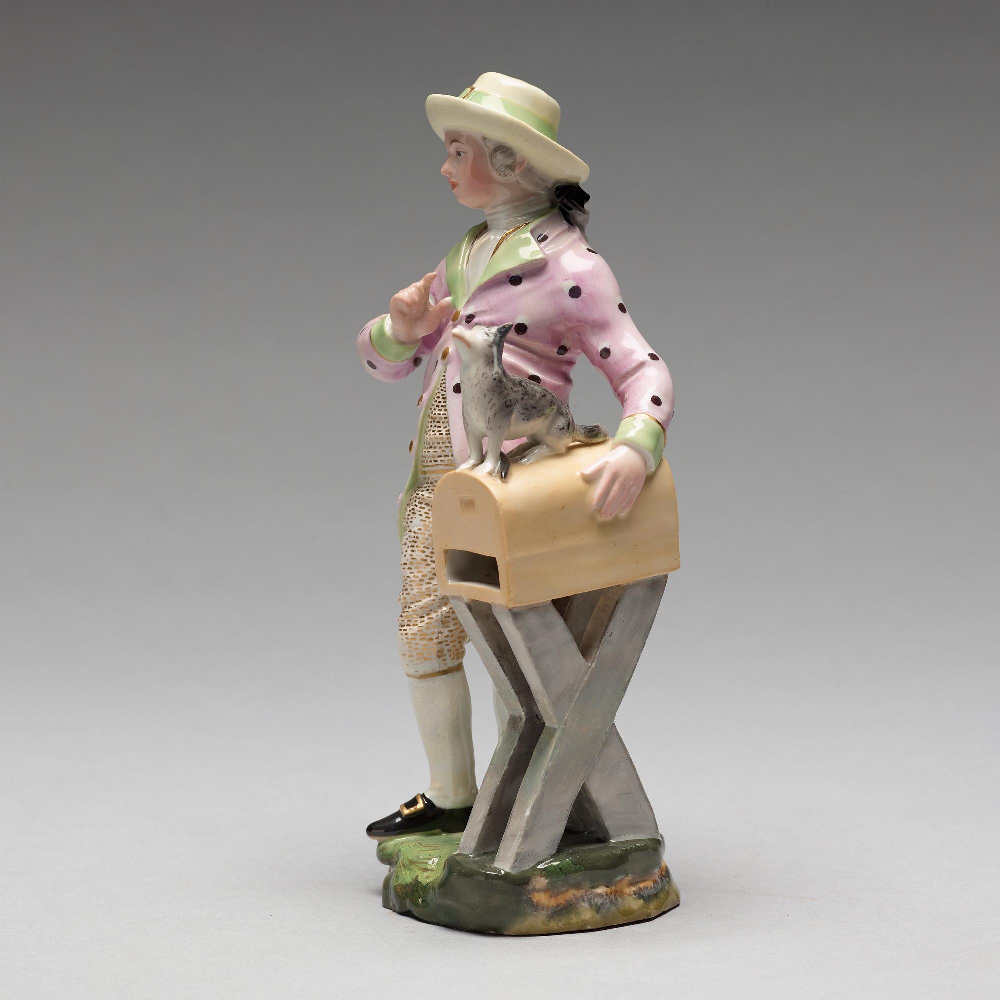 FIGURIN, porslin.  Höchstliknande märke, omkring 1900.