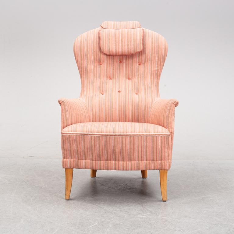 A 'Farmor' easy chair by Carl Malmsten for OH Sjögren, second half of the 20th Century.