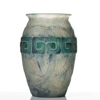 Gabriel Argy-Rousseau, a Frise Grecque pâte de verre glass vase, France 1920-30's.