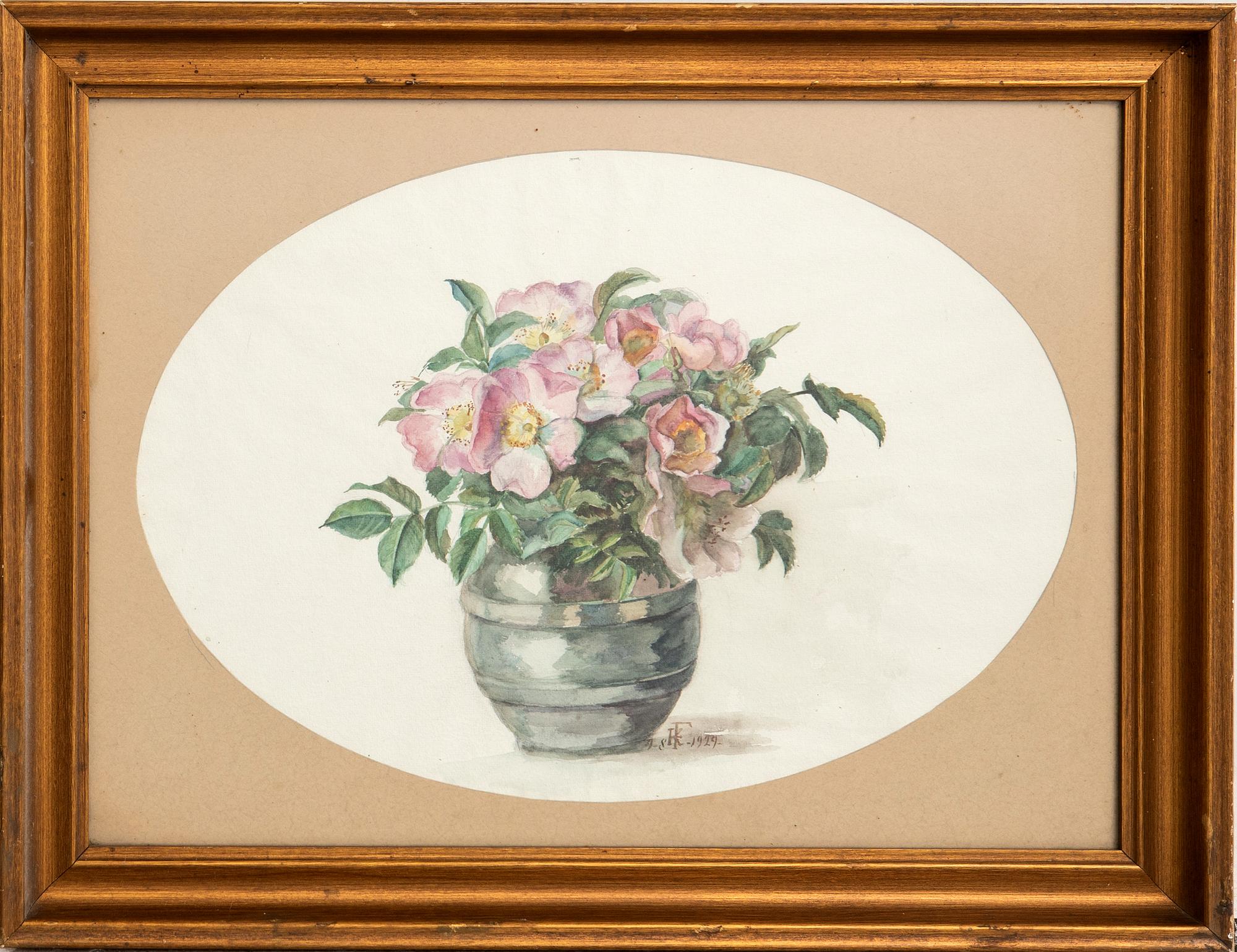 H Fabricius Flower Basket.