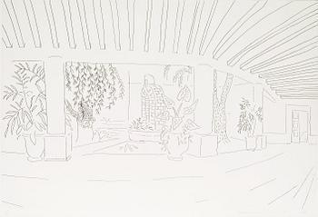 244. David Hockney, "Mexican Hotel Garden".