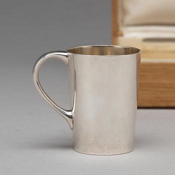 Fabergé, dopbestick, 5 delar, silver, Moskva 1899-1908.