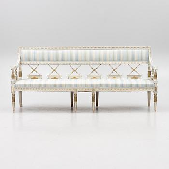 Sofa, late Gustavian, circa 1800.