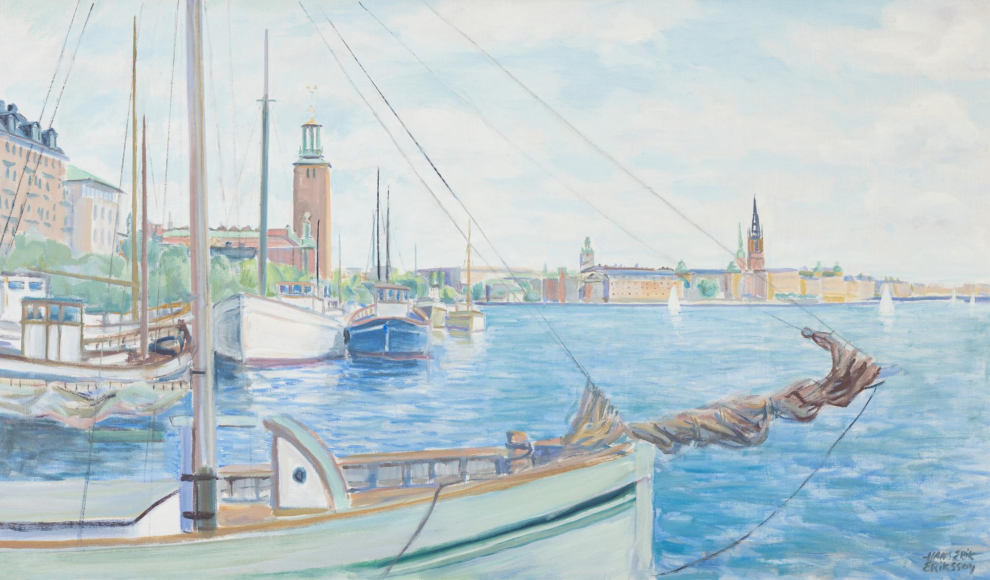 Hans-Erik Eriksson, olja på duk, signerad.