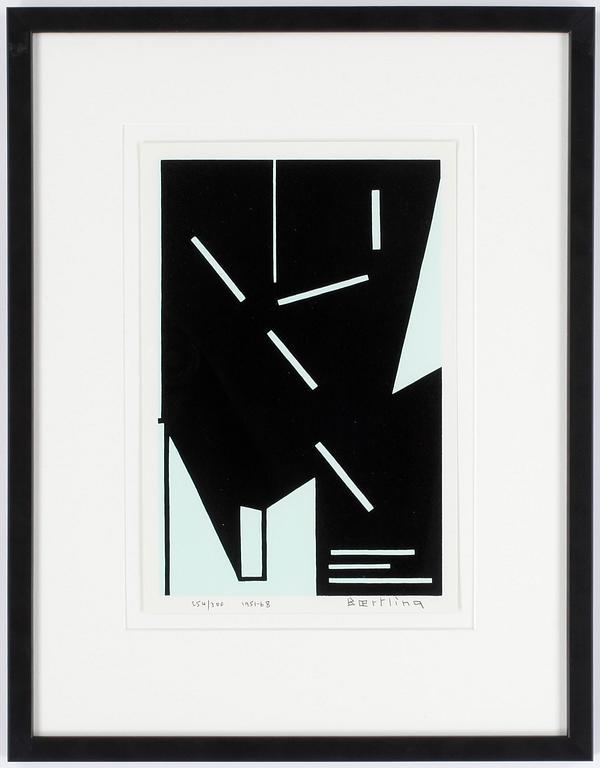 OLLE BAERTLING, färgserigrafi. Signerad och daterad 1951-68. Numrerad 254/300.
