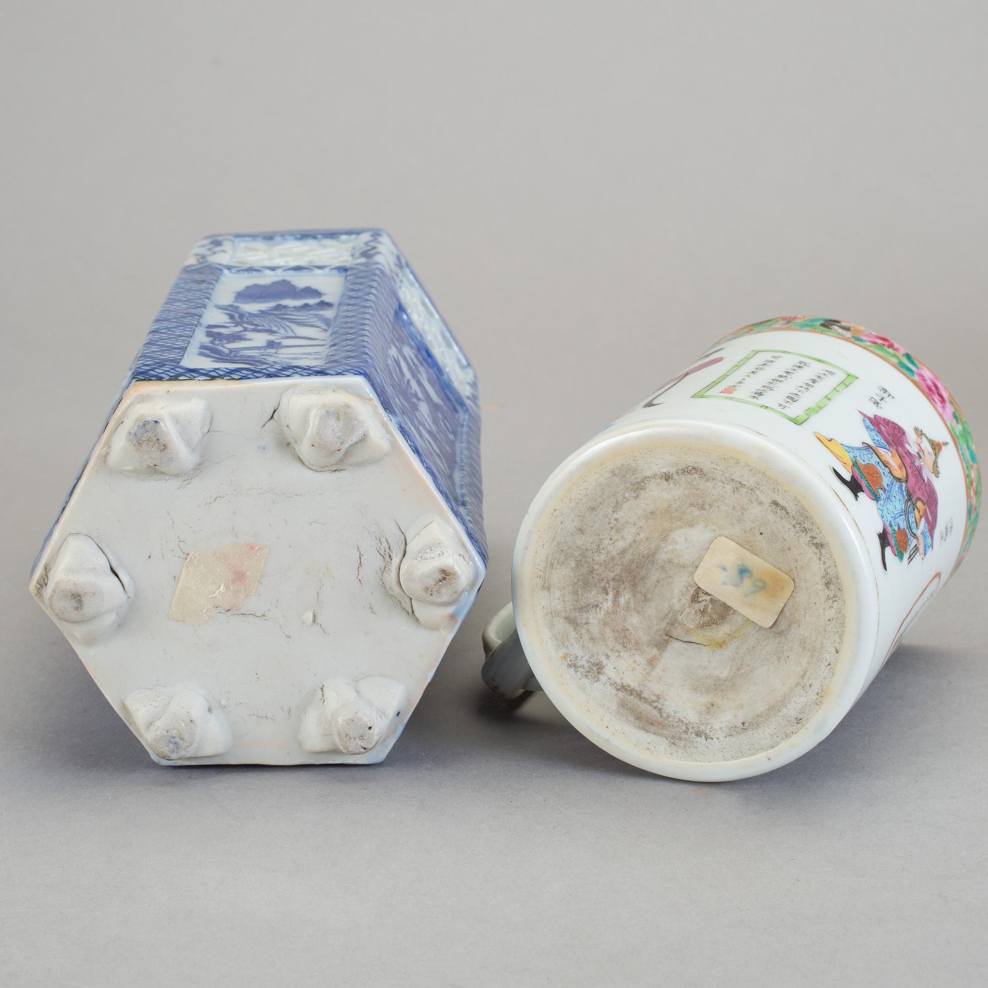 PARTI PORSLIN, 8 delar, porslin, Kina, 17-/18-/1900-tal.