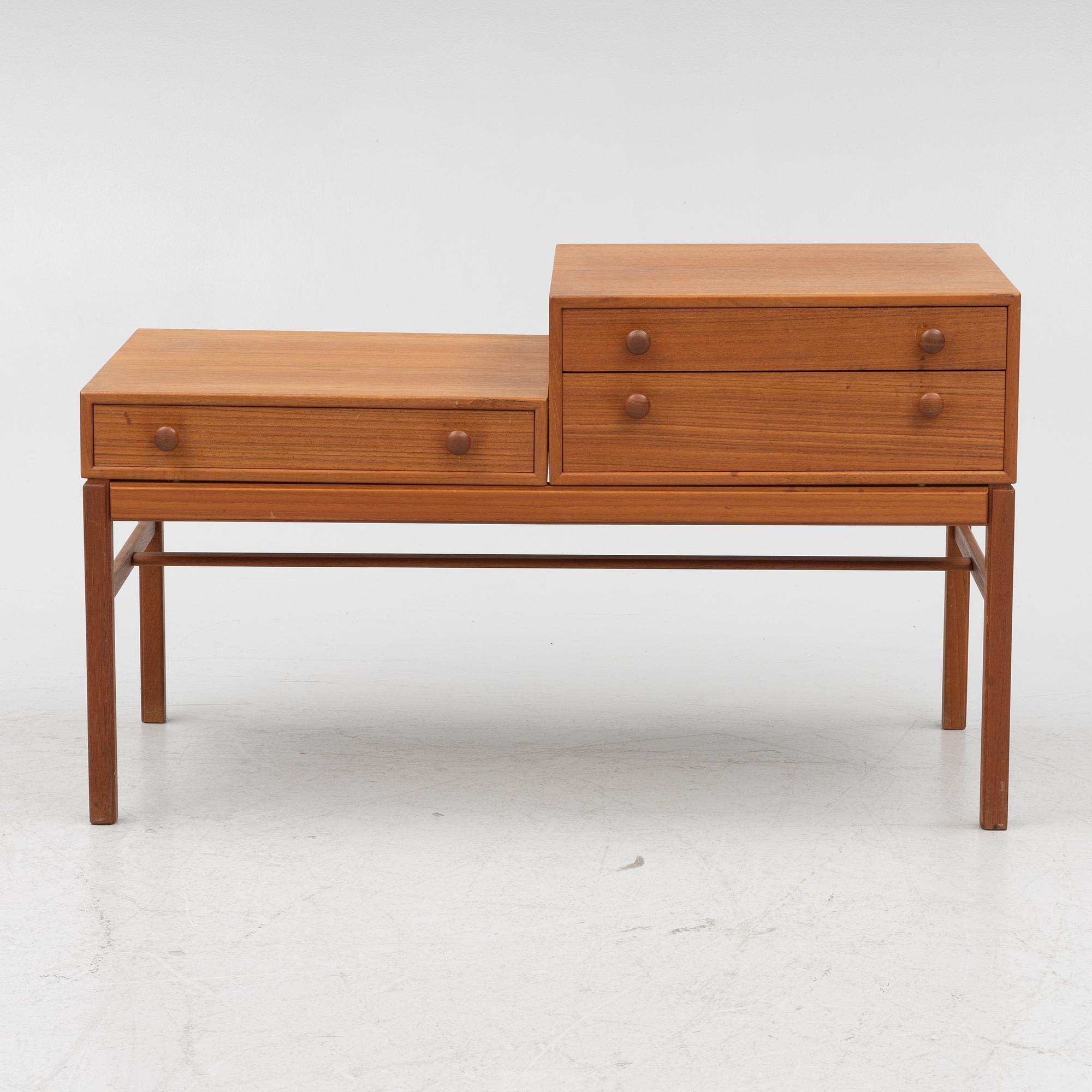 Sven Engström & Gunnar Myrstrand, small sideboard, "Casino", Bra Bohag, Tingströms, Sweden, 1960s.