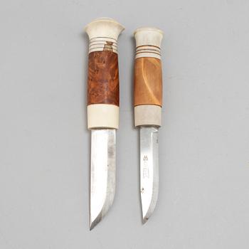 Two sami knives by Lennart Samelin och Johan Sunna.