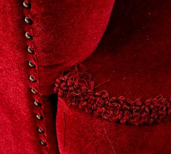 FÅTÖLJER, ett par, omkring 1900-talet mitt.