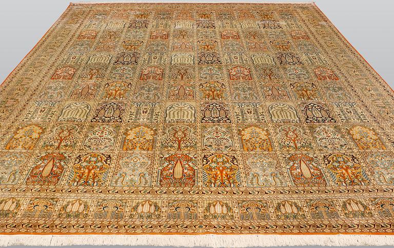 A carpet Silke Kashmir, sk 24X24, ca 372 x 272 cm.