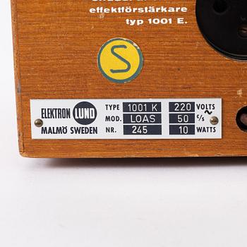 Stig Carlsson, LOAS 1001/”Kolboxen", a pair of loudspeakers, 1959-62, Sweden.