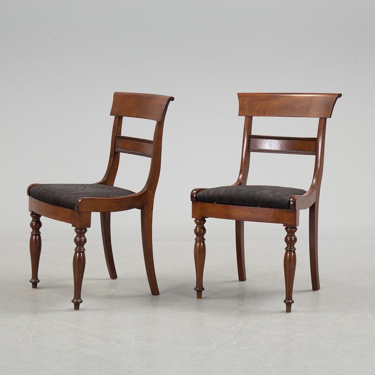 A set of six chairs, mid 1800s.