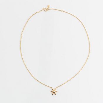 Efva Attling, collier, "Starflower", 18K guld med briljantslipad diamant.