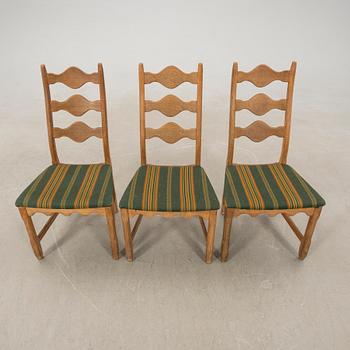 Henning Kjærnulf, chairs, 6 pcs, "Razorblade", Denmark, 1960s.