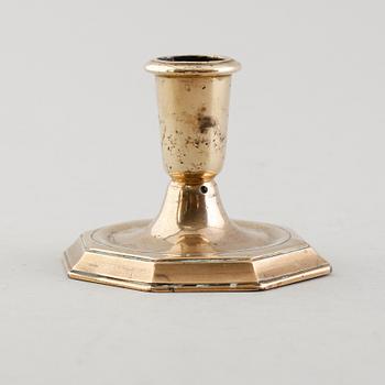LJUSSTAKE, mässing, 1700-tal.