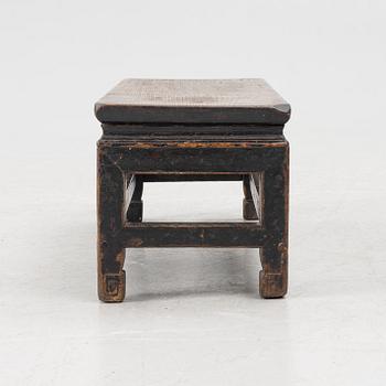 A Tibetan hradwood kang table, Qing dynasty (1644-1912).