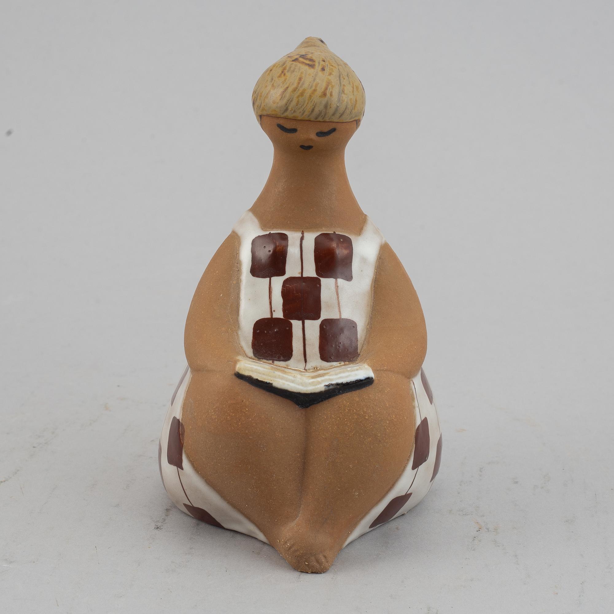 Lisa Larson,a 'Charlotta' stoneware figurine, Gustavsberg.