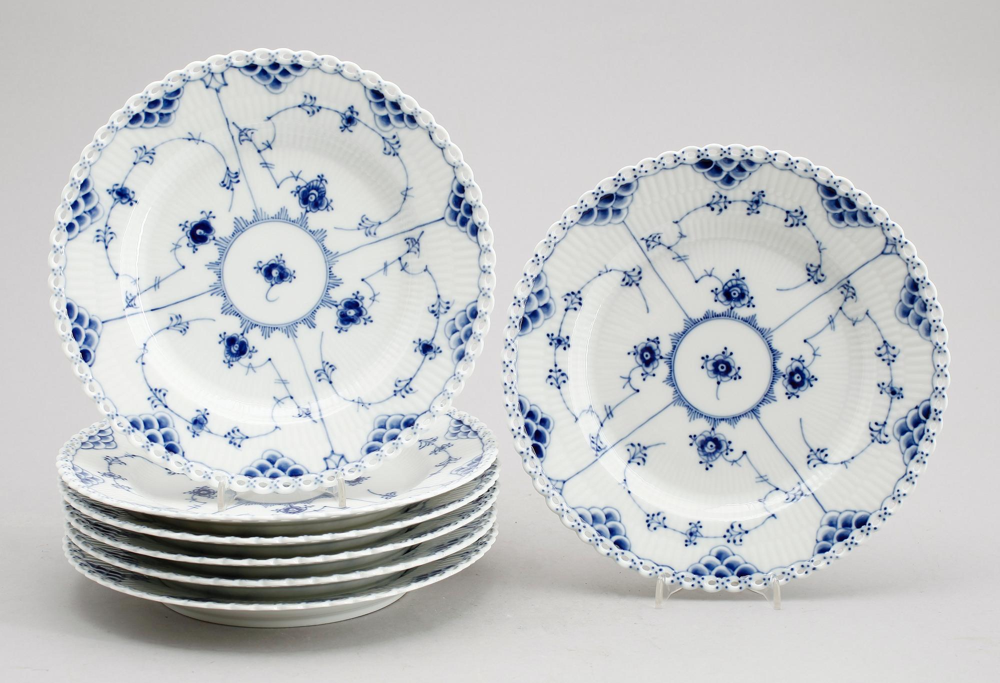 MATTALLRIKAR, 7 st, porslin, Royal Copenhagen.