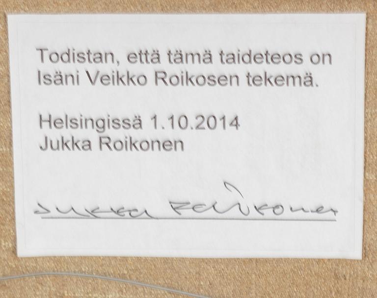 VEIKKO ROIKONEN, olja på duk, osignerad.