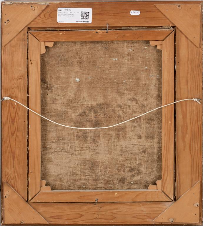 OKÄND KONSTNÄR, olja på duk, otydligt signerad, 1900-talets andra hälft.