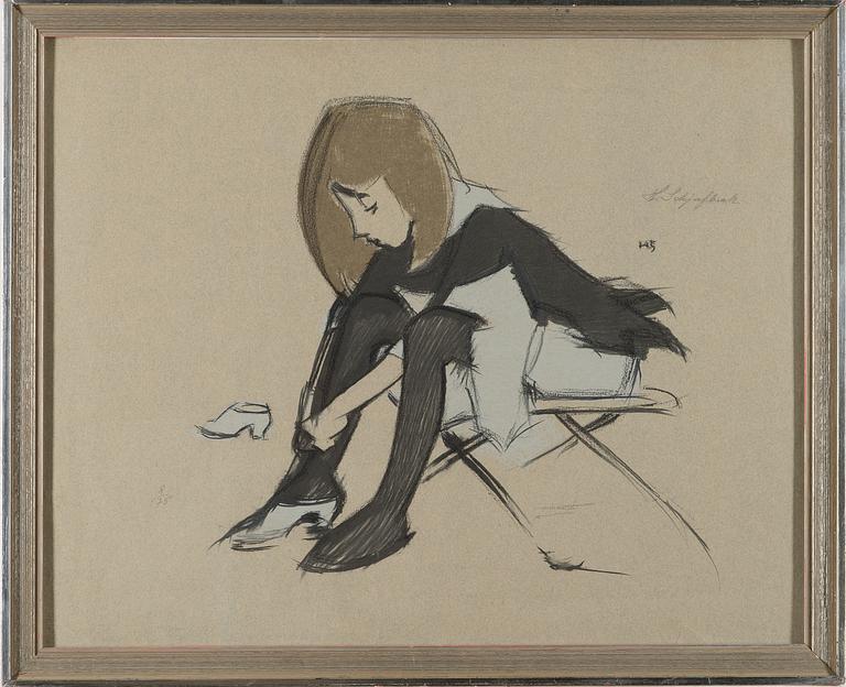 HELENE SCHJERFBECK, "SILK SHOE".
