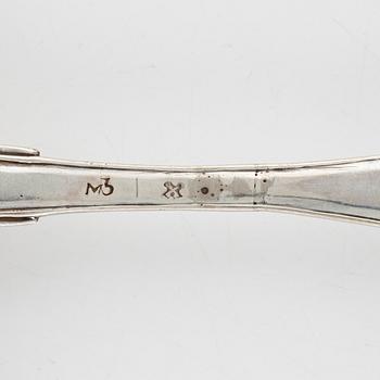 Skedar, 9 st, silver, Sverige 1700-1800-tal.