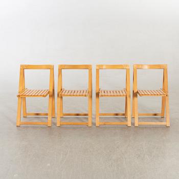Aldo Jacober, 7 folding chairs for Bazzani, Italy 1970s.