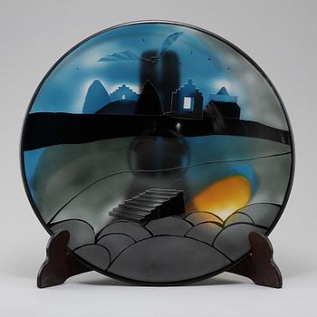 FAT, glas, "Trappan", Bertil Vallien, Kosta Unik, 1900-talets fjärde kvartal.