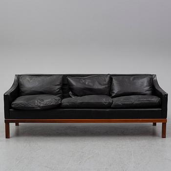 A leather sofa by OPE Möbler, 1960's.