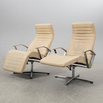 Armchairs, a pair, late 20th century.