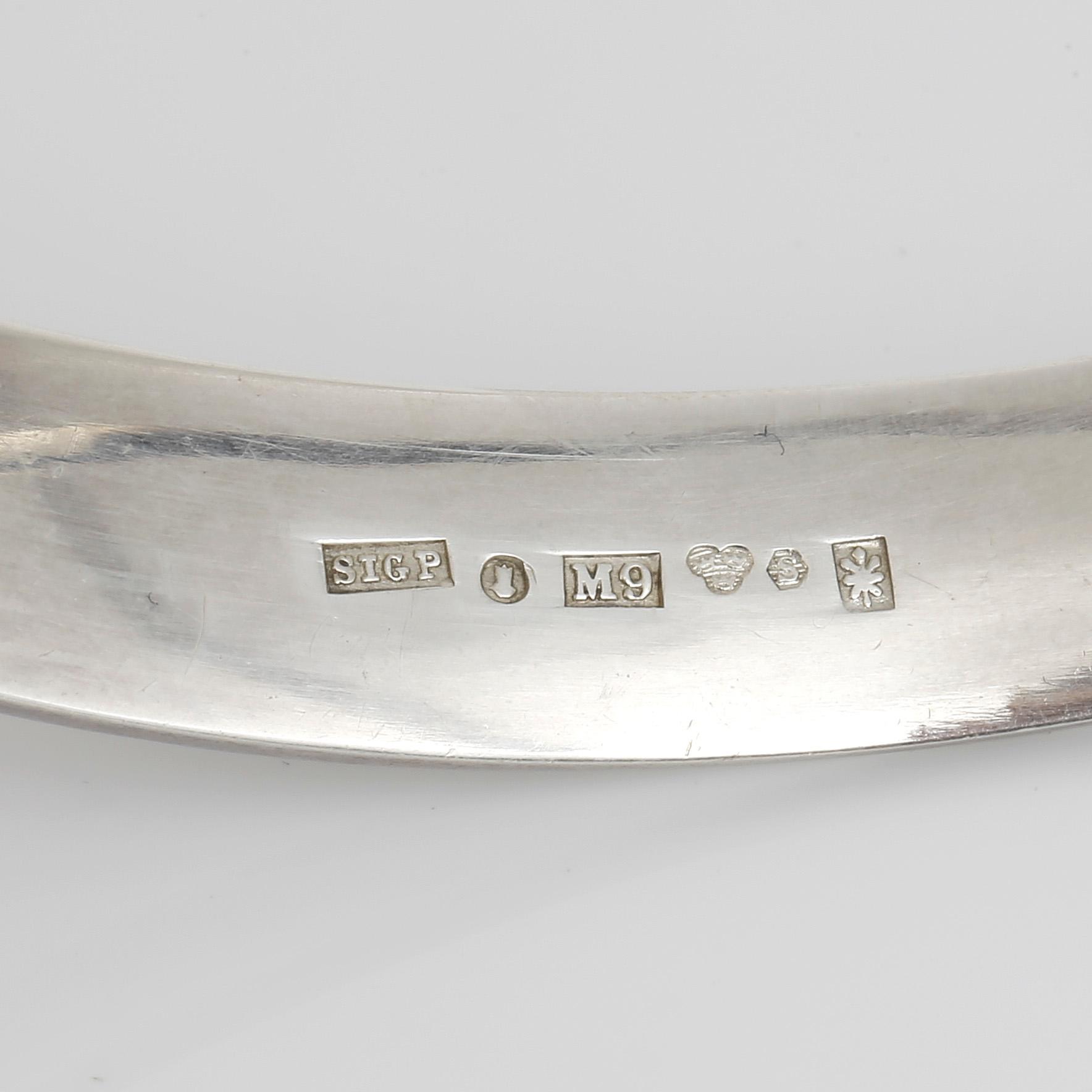 HALSRING, silver, Sigurd Persson, Stockholm, 1962. Vikt ca 55g.