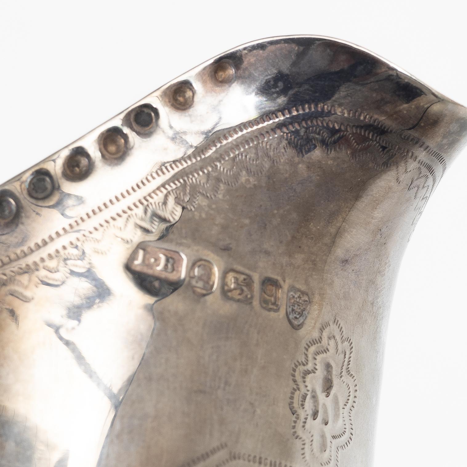 Gräddkanna, silver, London, England, 1791.