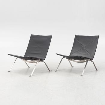 Poul Kjaerholm, fåtöljer, ett par, "PK22", Fritz Hansen, Danmark, 2001-07.