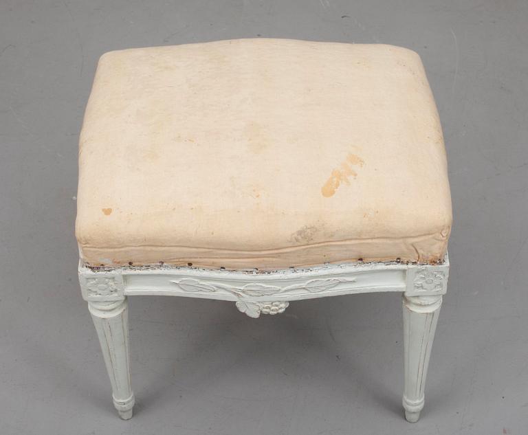 TABURETT, gustaviansk, 1700-talets slut.