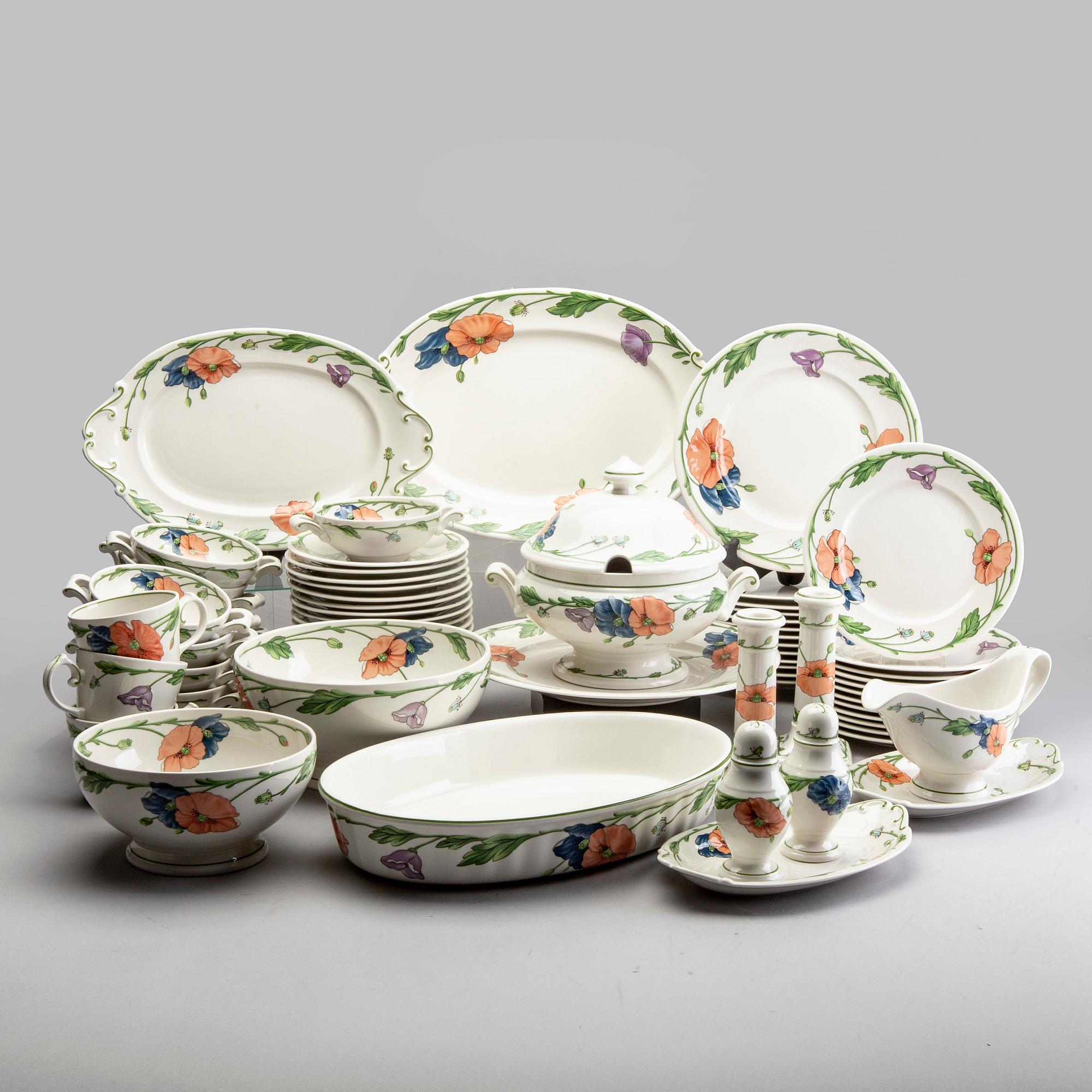 Servis, ca 70 delar, "Amapola", Villeroy & Boch.